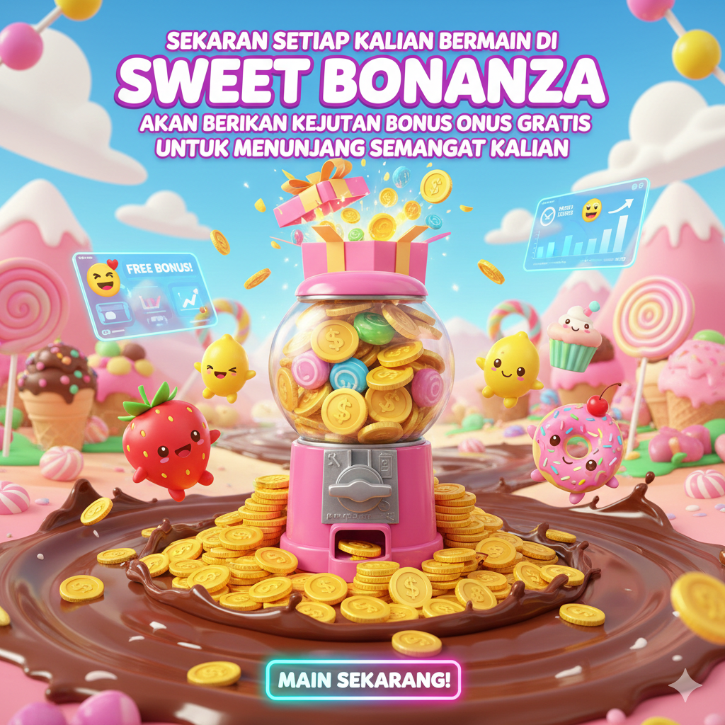 Sekarang Setiap Kalian Bermain Di Sweet Bonanza Akan Berikan Kejutan Bonus Gratis Untuk Menunjang Semangat Kalian