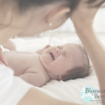 Picture of a mum with a crying baby