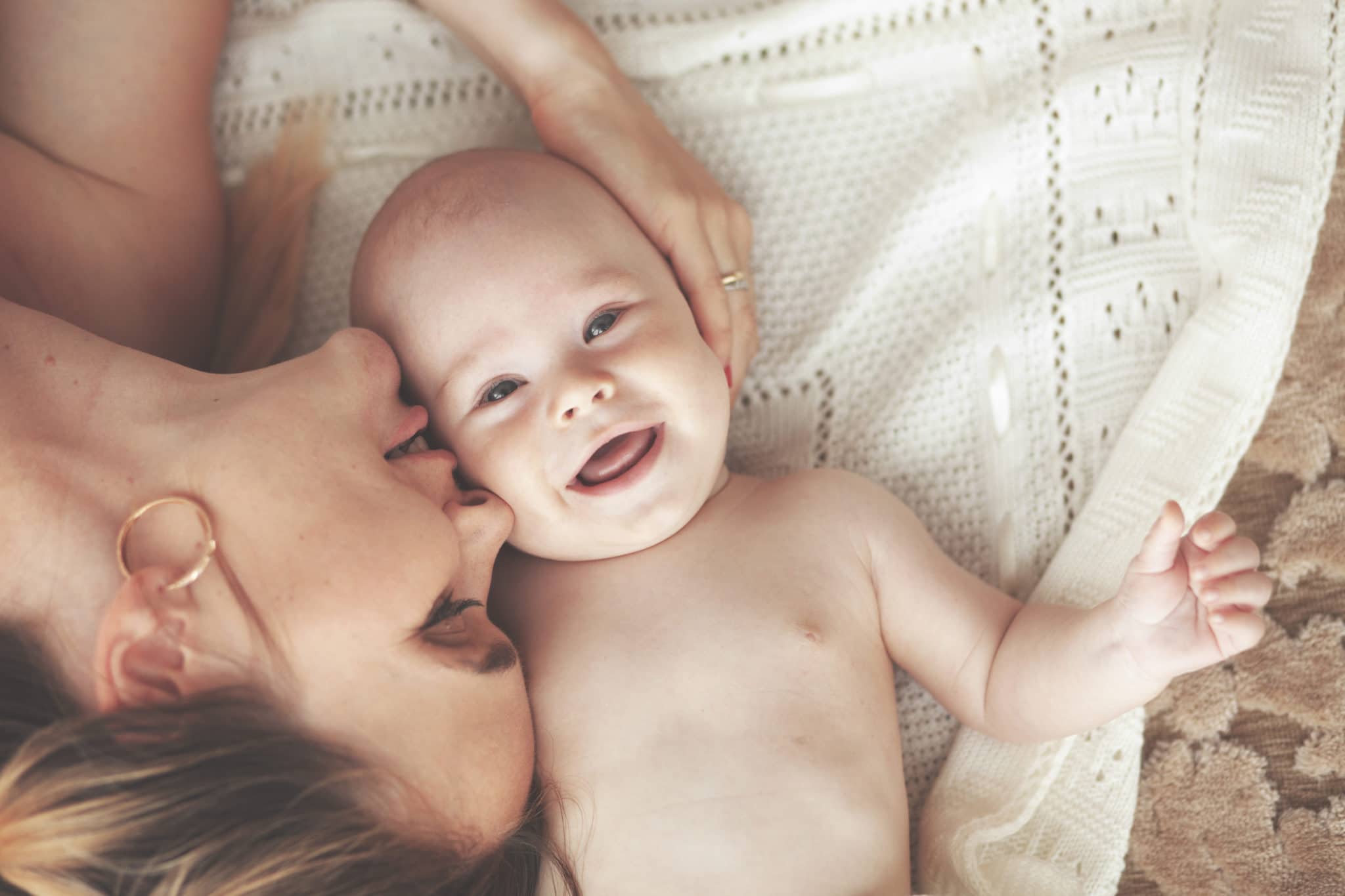 Portrait,Of,A,Mother,With,Her,3,Months,Old,Baby,